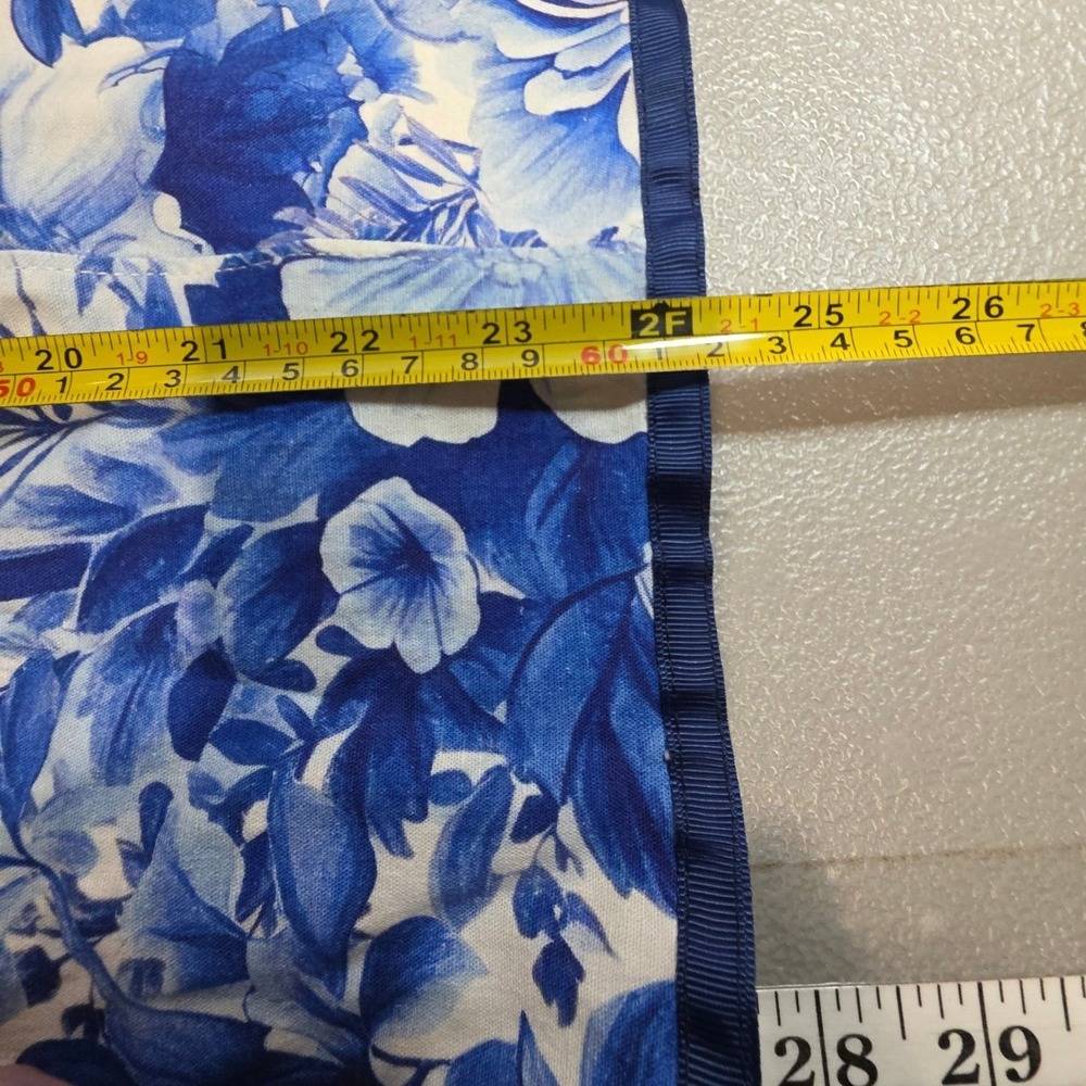 Anthropologie Maeve Women S Toile Floral Strapless Tie Front Mini Dress NWT Blue - Picture 13 of 16